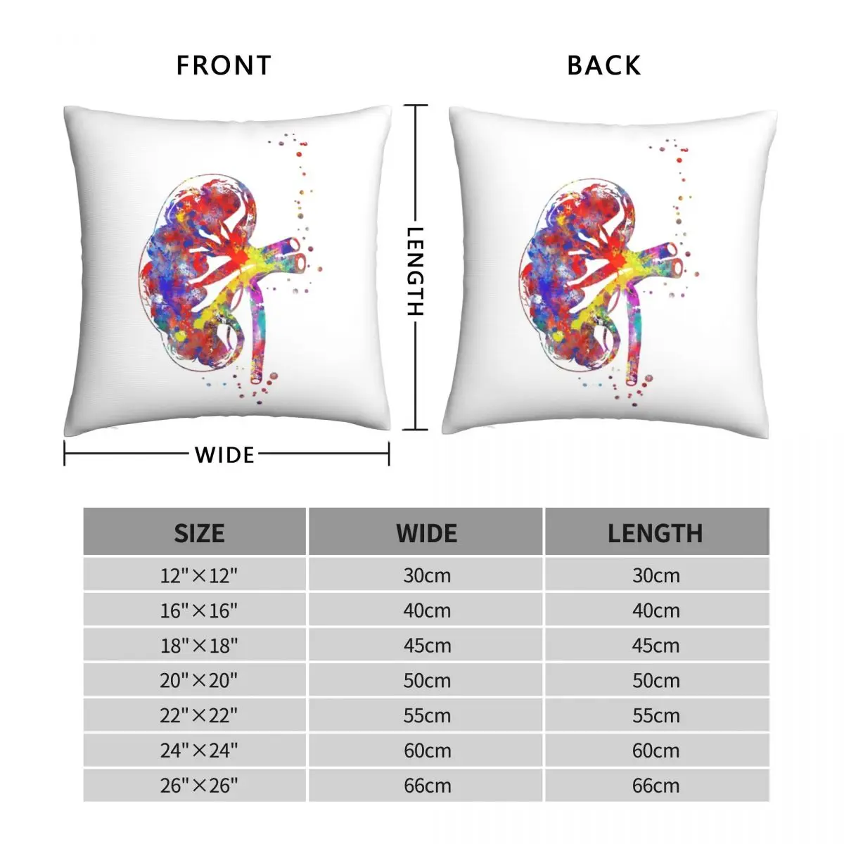 Kidney Section Square Pillowcase Polyester Linen Velvet Pattern Zip Decor Sofa Seater Cushion Cover Wholesale 18