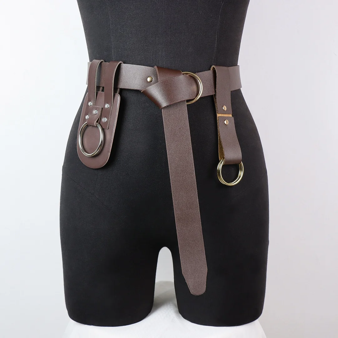 Medieval Viking Knight Belt Retro Hiking Skirt Clip Coaplay Dress Up Accessories Belt