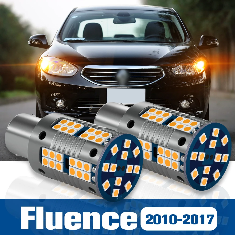 

2pcs LED Turn Signal Light Blub Lamp Accessories Canbus For Renault Fluence 2010-2017 2011 2012 2013 2014 2015 2016