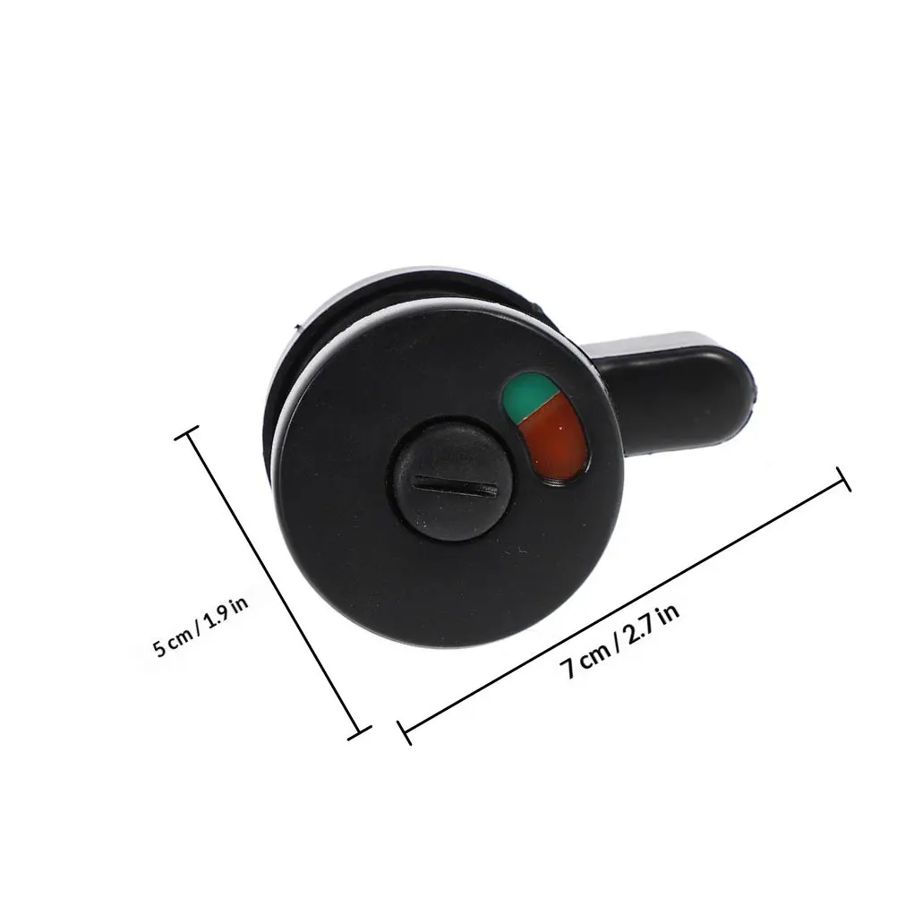 3Pcs Keyless Privacy Indicator Locks Bolt Vacant Occupied Door Lock Deadbolt for Toilet Restroom Bathroom Commercial Settings