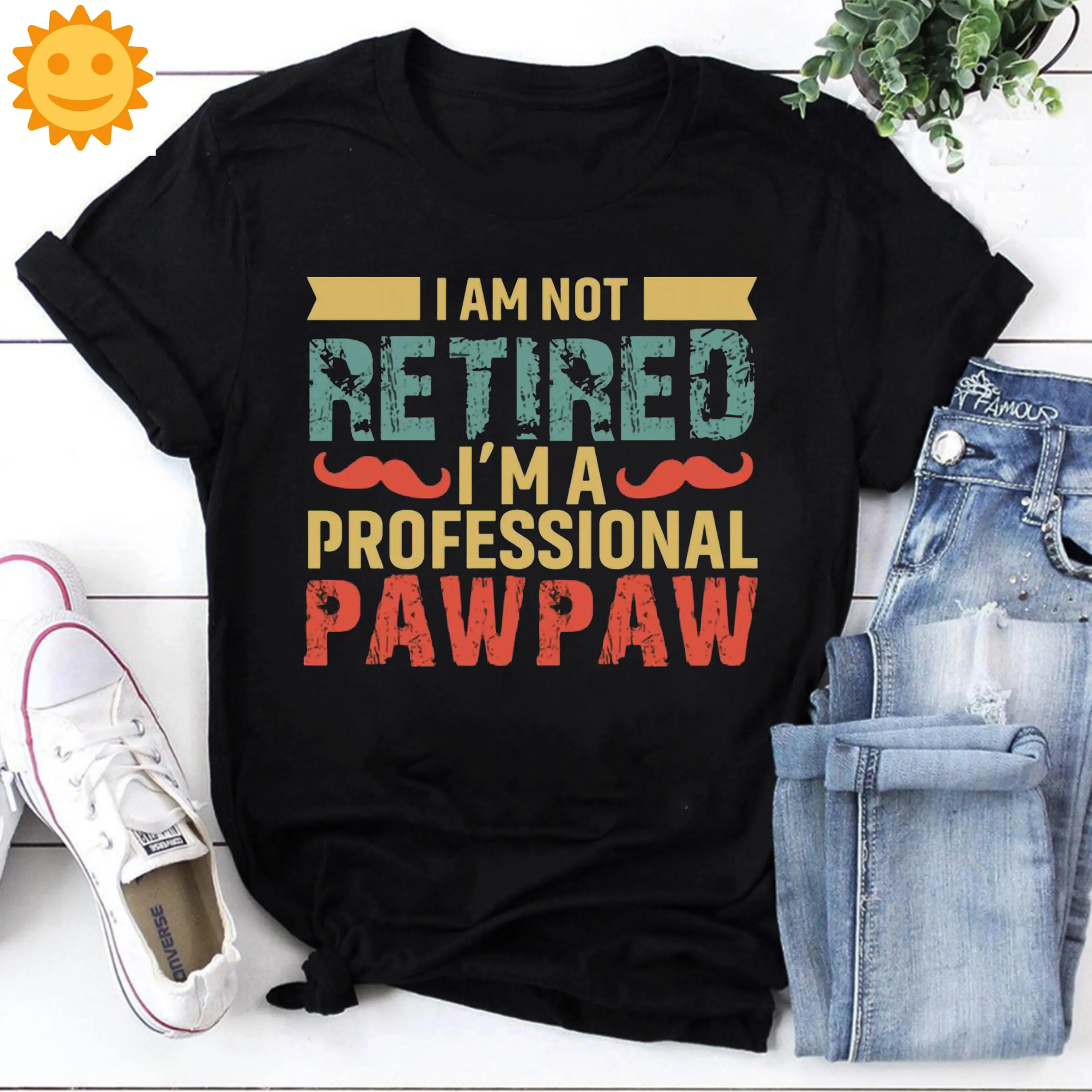 I'M Not Retired A Professional Pawpaw Vintage T Shirt Father'S Day Fathers Dad Lovers