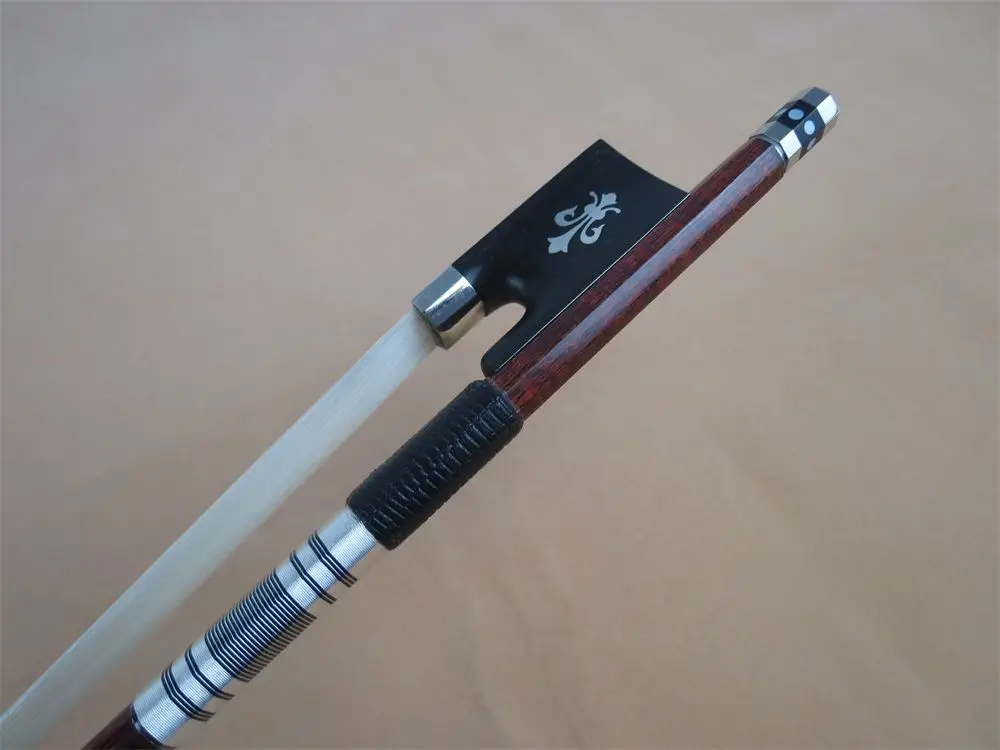 

1pcs Pernambuco Carbon fiber violin bow 4/4 copper mount,ebony frog