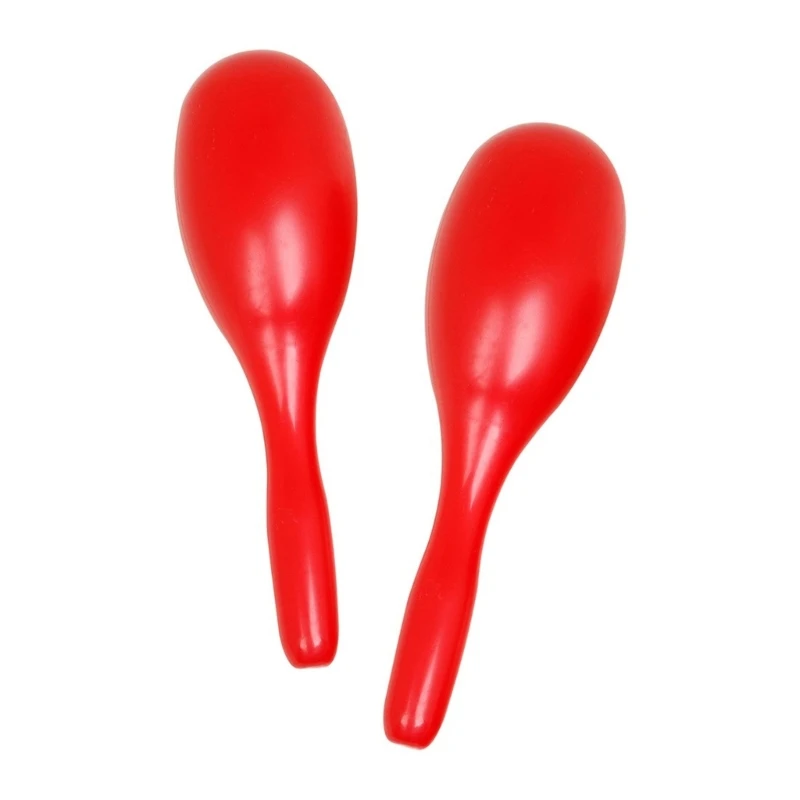 1 คู่พลาสติก Maracas Shakers Noisemaker ของเล่นเพลงมือ Shakers เครื่องดนตรี PARTY อุปกรณ์ตกแต่ง DropShipping