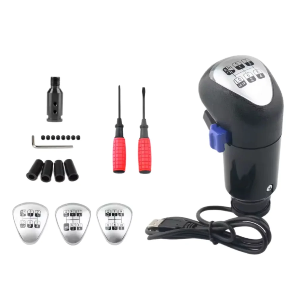 High Low Gear Shift Knob For Logitech For G25 G27 For G29 G920 Racing Simulator Wheel USB Lever For ETS2 For ATS Truck Game PC