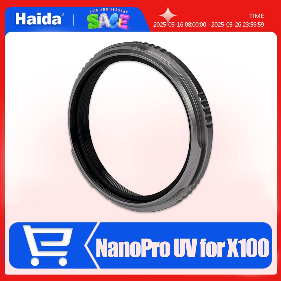 Haida NanoPro X100 MC Clear Filter Provide Protection for FUJIFILM X100/X100VI Series 49mm Camera Photography Lens UV Filter