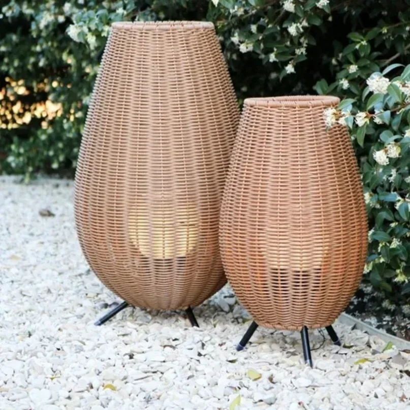 Vine Woven Waterproof Living Room Courtyard Lamp Outdoor Lawn Lamp Outdoor Landscape Lamp Villa