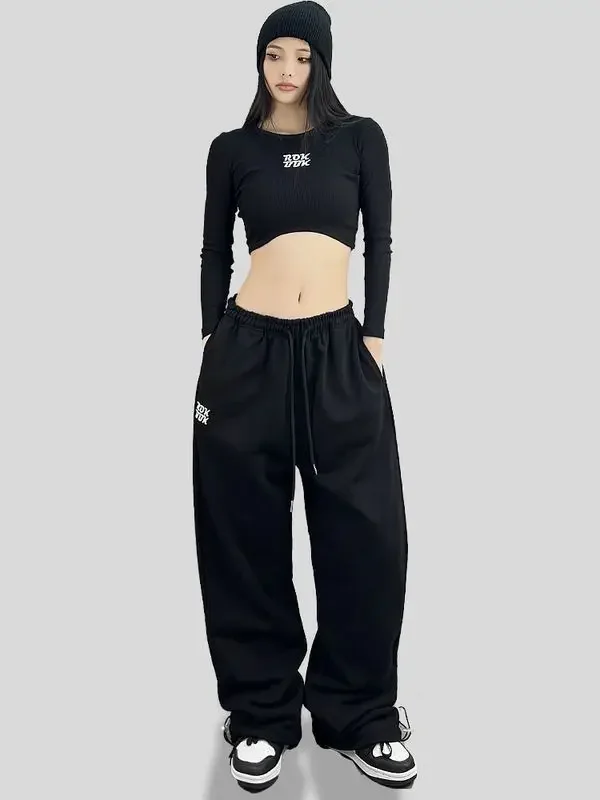 Pantalones casuales Mujer Jazz Dance Pantalones de chándal multicolores ROKBBK-K/Buhan Hip-hop Marca de moda Hiphop Hip-hop Hip-hop