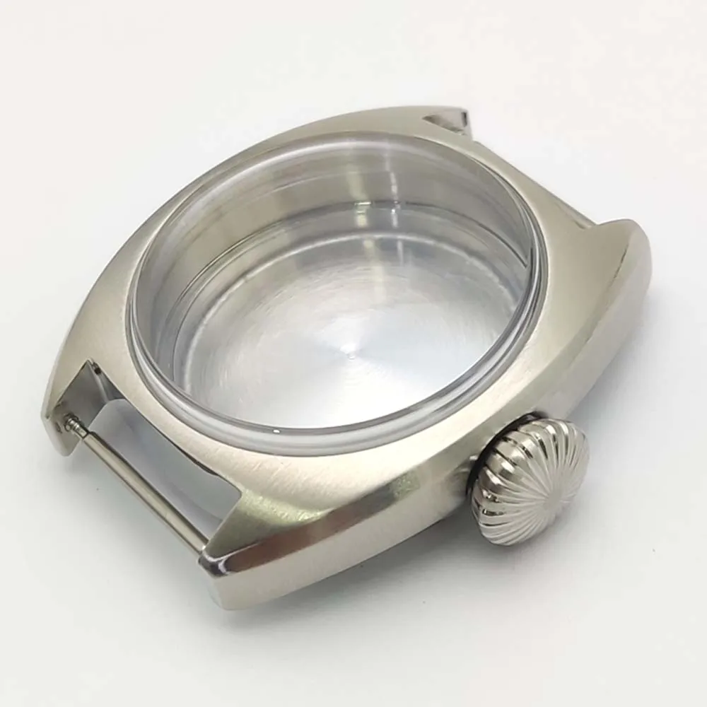 New 36 mm sapphire automatic mechanical watch case for NH35, screw-down crown case