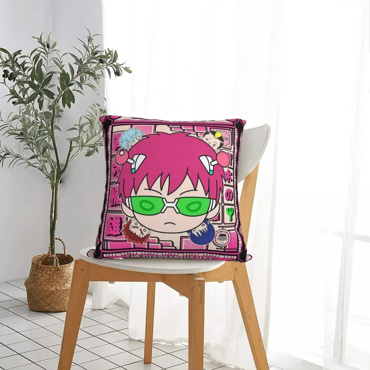 Saiki Kusuo The Disastrous Life Of Saiki K. Square Pillow Case Polyester Throw Pillow Creative Pillowcase