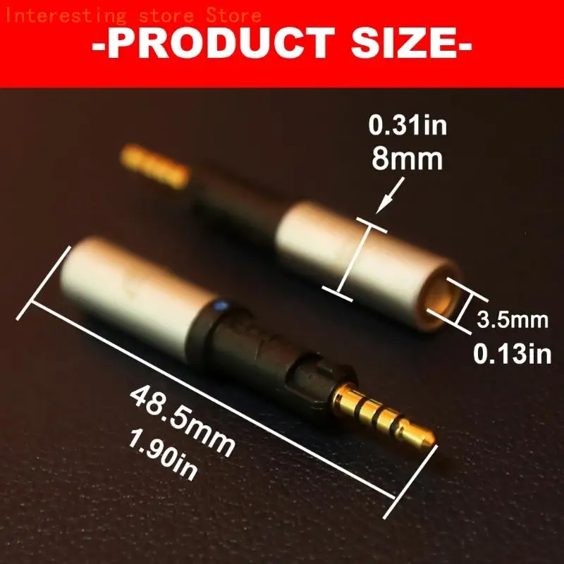 Daily Listening Headsets-Adapter für HD598/599/560S/400-Kopfhörerbuchsen, Größenunterschiede, taschenfreundlich, 3,5 mm, 2,5 mm – Detail 6