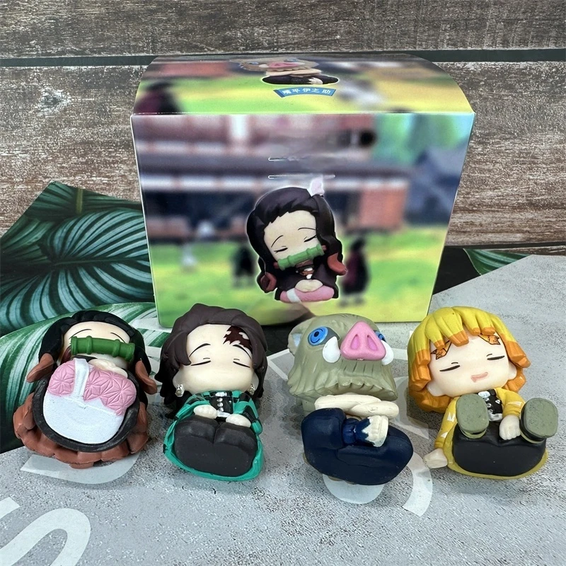Neu auf Lager: Demon Shoulder To Shoulder Sitzende Pose Blind Box Kawaii Kamado Mini Actionfigur Schreibtischdekoration Geschenke für Fans – Detail 7