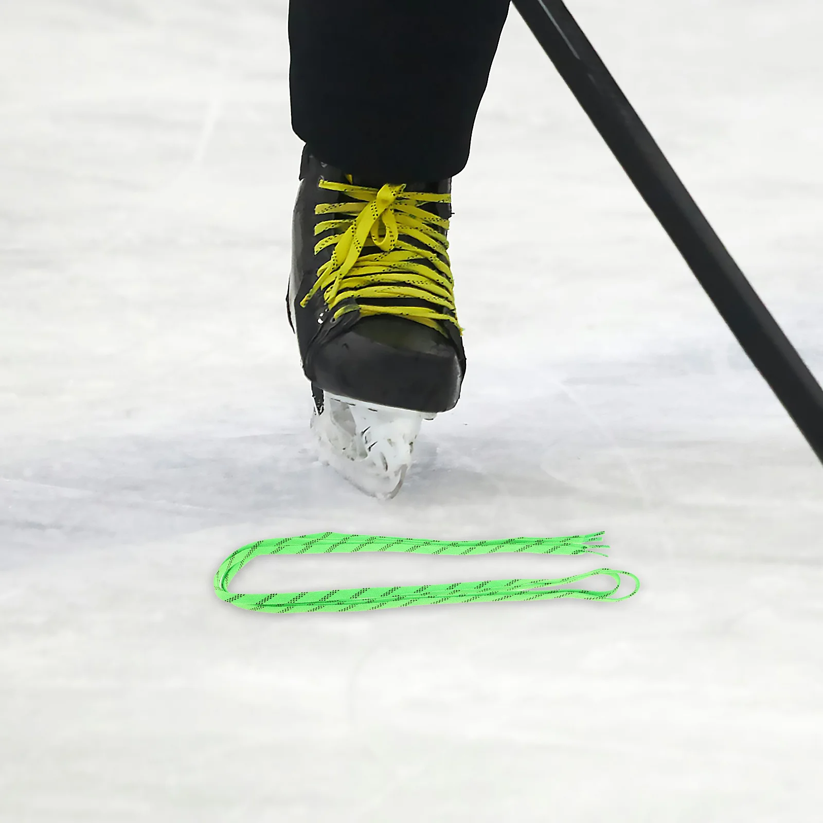 

1 Pair Waxed Ice Skate Laces Flat Hockey Shoelaces For Ice Hockey Skates Figure Roller Skates Ski Boots Durable Anti-Slip