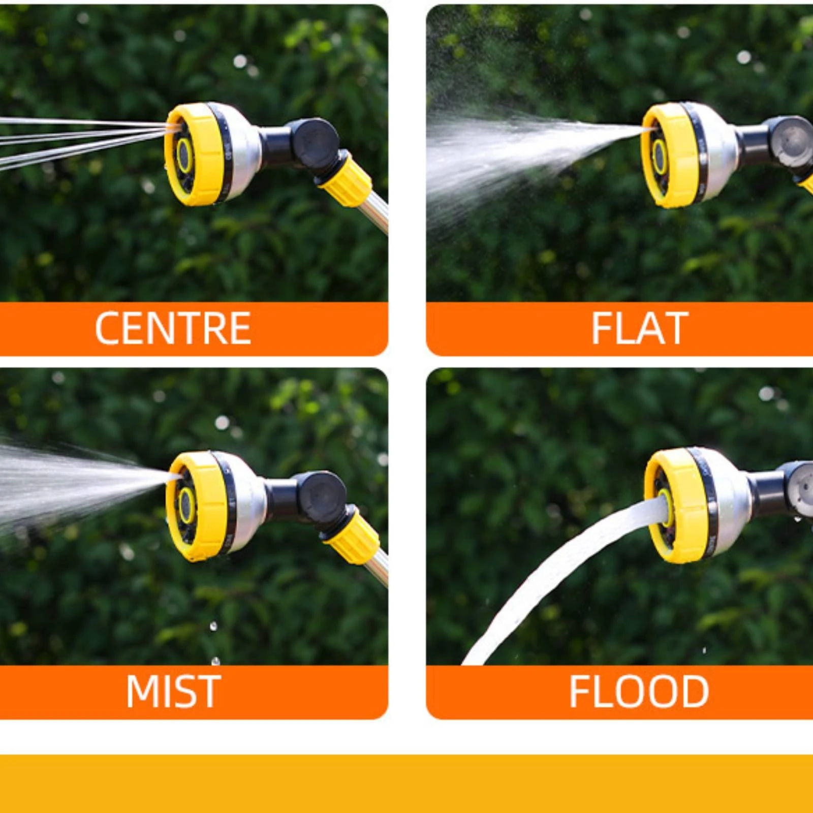 Hose Spray Wand with Adjustable Head Handheld Watering Wand with Swivel Head for Gardeners, Patio Rinsing, Car Washing