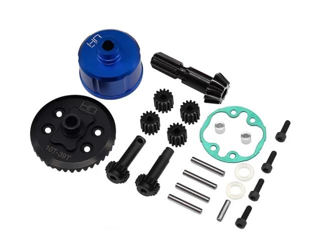 HR Mini Maxx/Mini XRT 40 Chrome Steel Front Differential Gear Set (Includes Small Bevel Gear #MMX939CF)