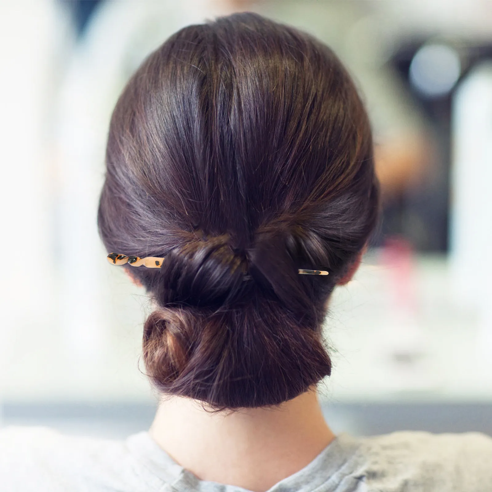 2Pcs Vintage Hair Sticks Hairpins Chignon Forks for Women Medium Thick Hair Easy Secure Hold Glossy Fade-Resistant Polish