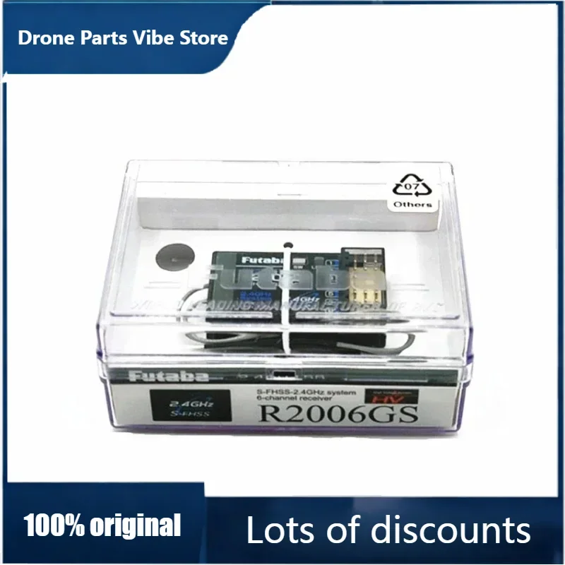 

Fy1pcs new Futaba R2006GS 2.4G S-FHSS 6Channel High-Voltage Receiver Futaba T8J 18MZ 14SG Remote Control Receiver For Planes Par