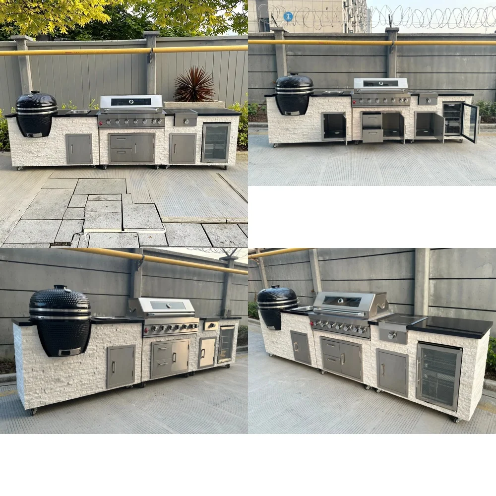 

Hott Modern Premium Outdoor Kitchen All-in-One Solution from Compact Grills to Deluxe Setups