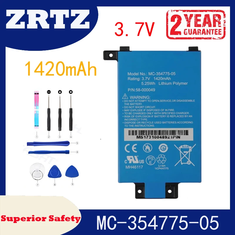 Battery for Amazon PQ94WIF Kindle Paperwhite 4 2018 ST22 1500mAh 3.8V Li-Polymer Battery for Amazon PQ94WIF Kindle Paperwhite 4 2018 ST22 1500mAh 3.8V Li-Polymer