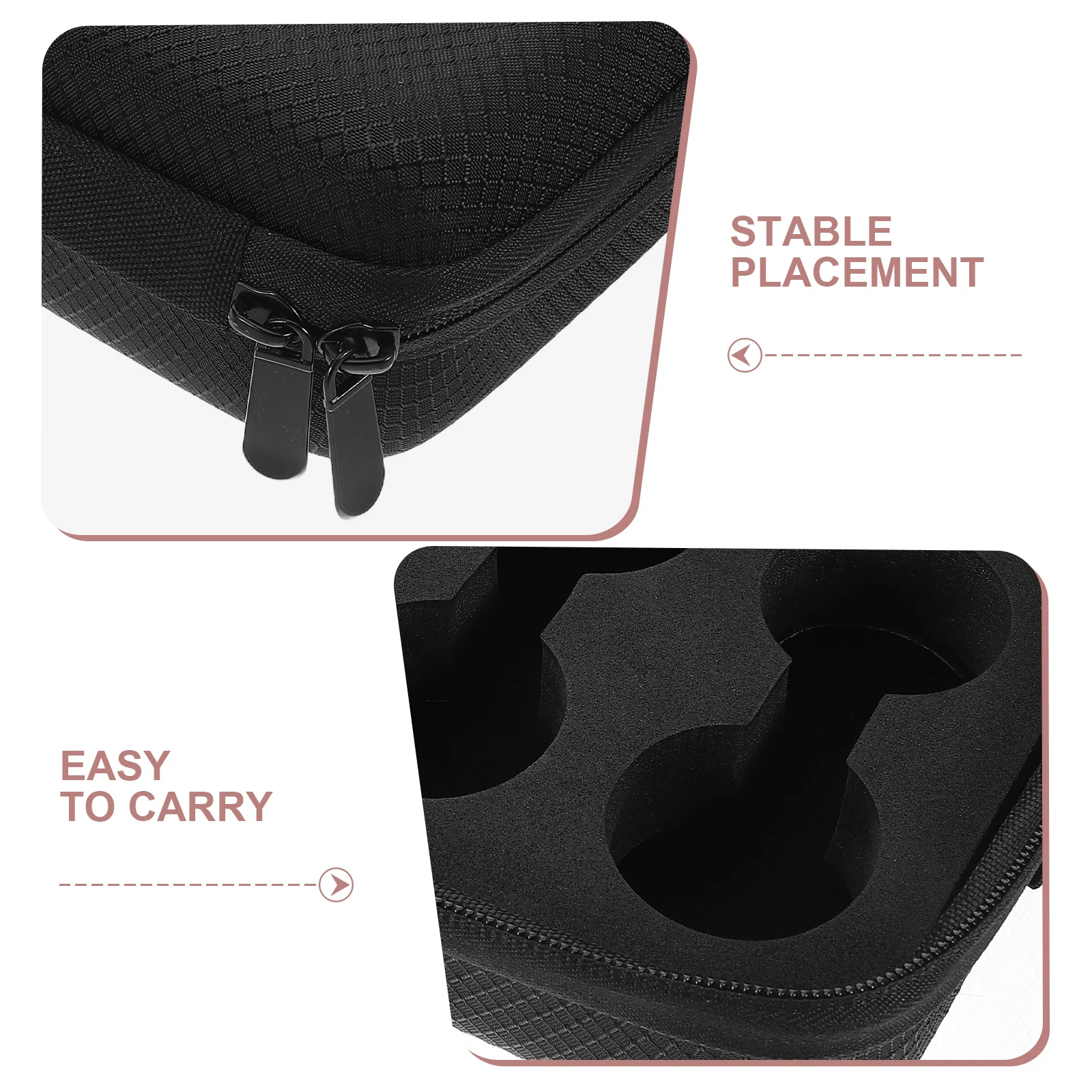 Eva Golf Ball Storage Case Portable Protective Organizer Bag for Golfers Heat Pressed Design Practice Course Essentials