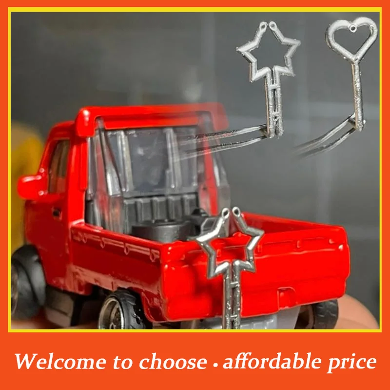 

**1pc new 1:64 Car Model Pentagram Heart-Shaped Exhaust Pipe Scene Decoration Suitable For Car Model Modification