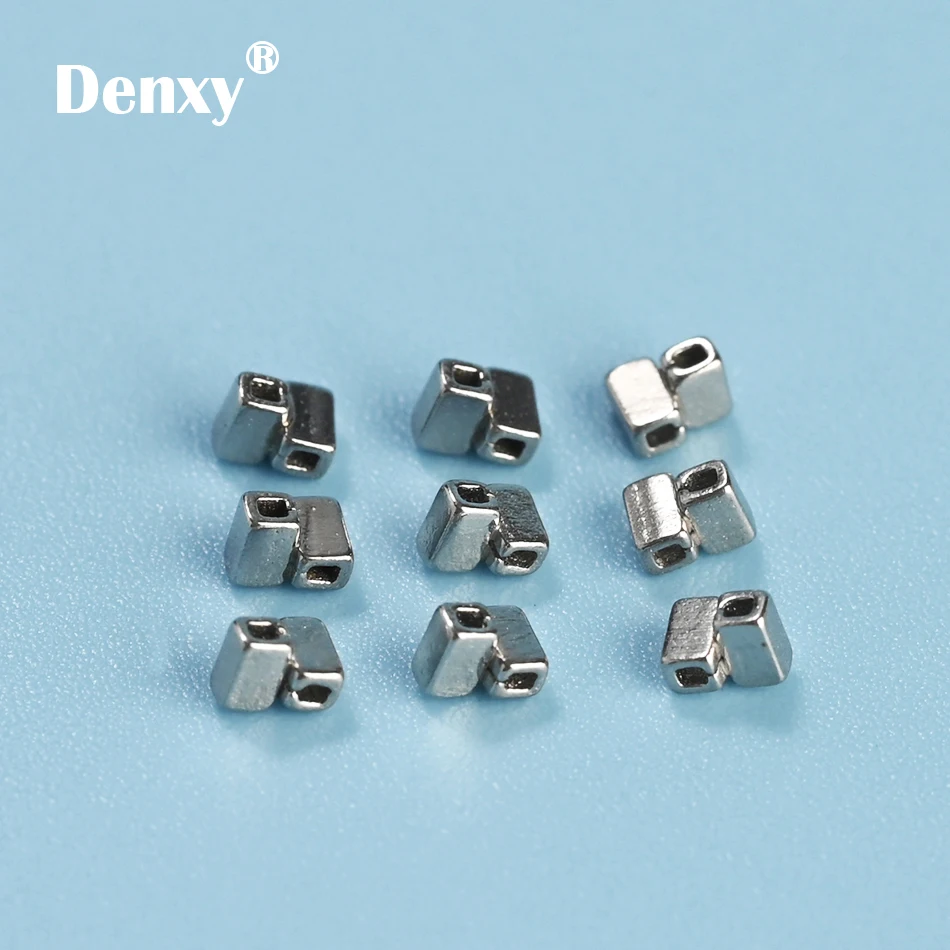 DENXY 10 Stück Krimpbare Kreuzrohre für Kieferorthopädie, Zahnärztliche Bidirektionale Krimpbare Haken und Split-Stops für Kieferorthopädische Behandlungen – Detail 4