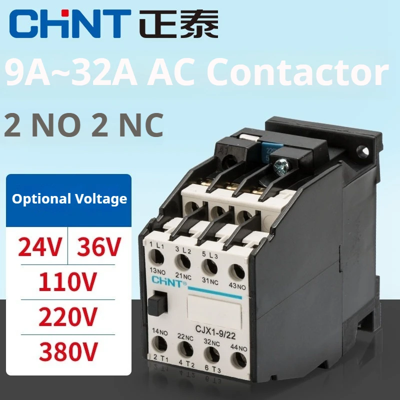 

CHINT AC Contactor CJX1-9/22 12/22 16/22 24V 220V