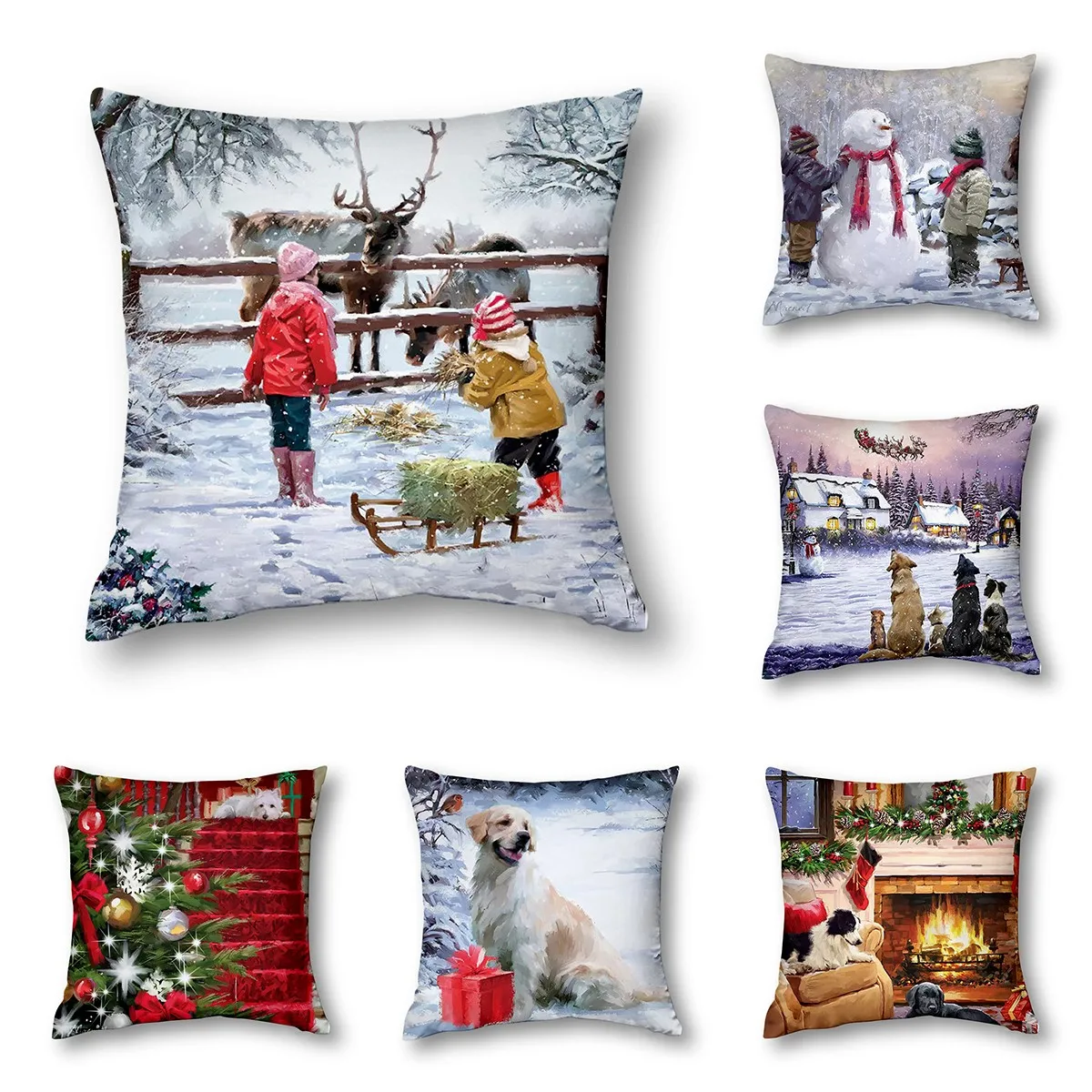 Christmas Cushion Cover - Upgrade Your Living Room Decor With Festive Feel Home Decor  pillow case  art cushion cover