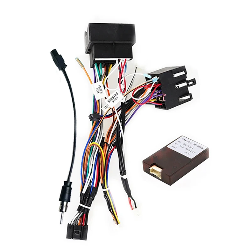 Kenvox android Car radio Canbus Box Decoder For audi A3 A4 TT 16 pin Wiring connector Harness Plug Power Cable adapter