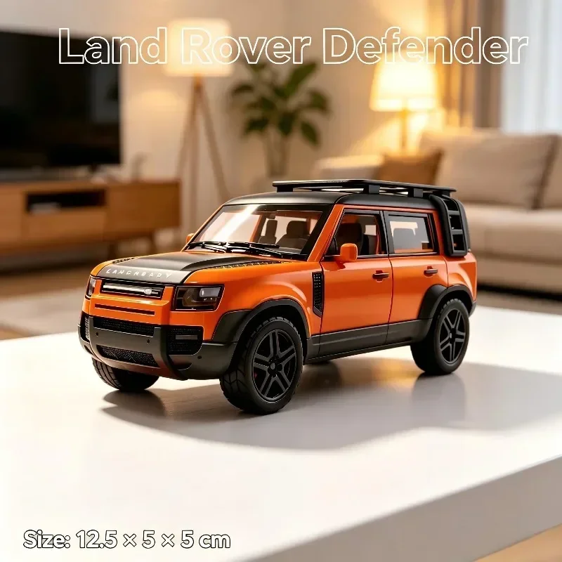 New Arrival 1:36 Off-road SUV Diecast Model, Pull Back Vehicle, Openable Doors & Hood, Tabletop Collectible Ornament, Gift for