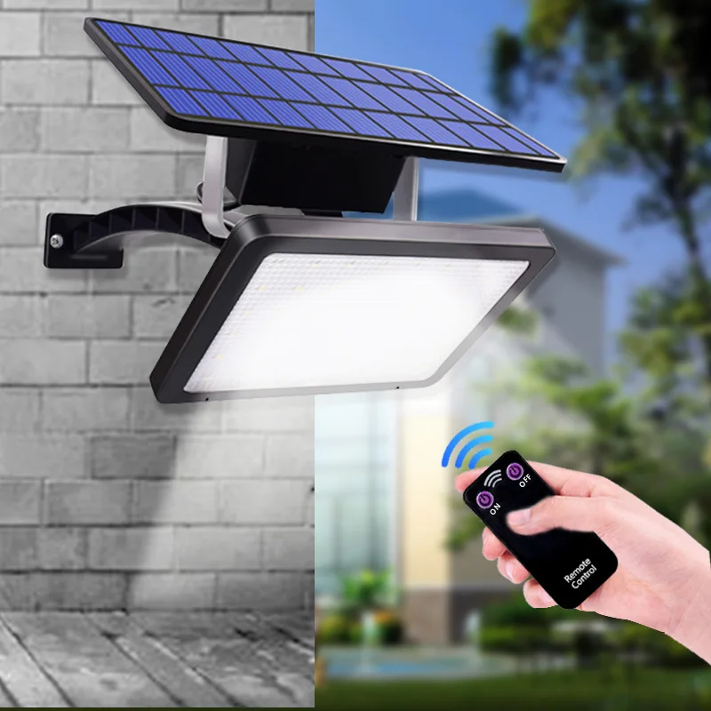 Solar 48LED Light Outdoor Waterproof Indoor Remote Solar Wall Split Lamp Yard Garage Porch Solar Lighting for The Garden