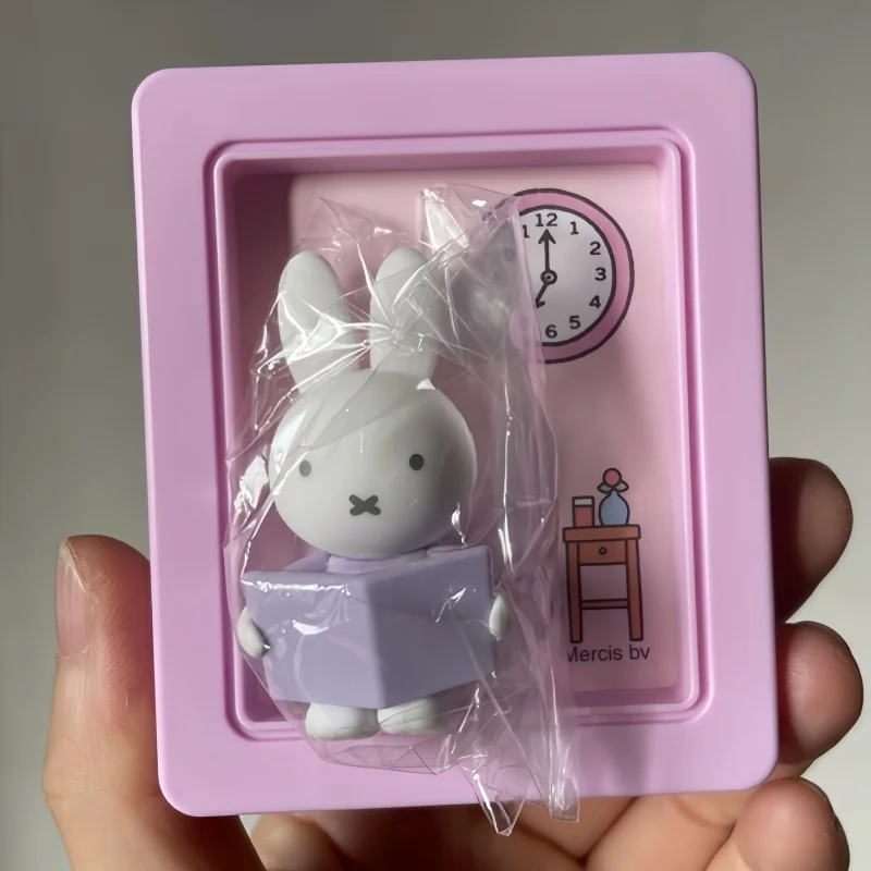 

Kawaii Photo Frame Bracket Series Blind Box Miffy Genuine Birthday Ornament Refrigerator Sticker Christmas Boy And Girl Toy Gift