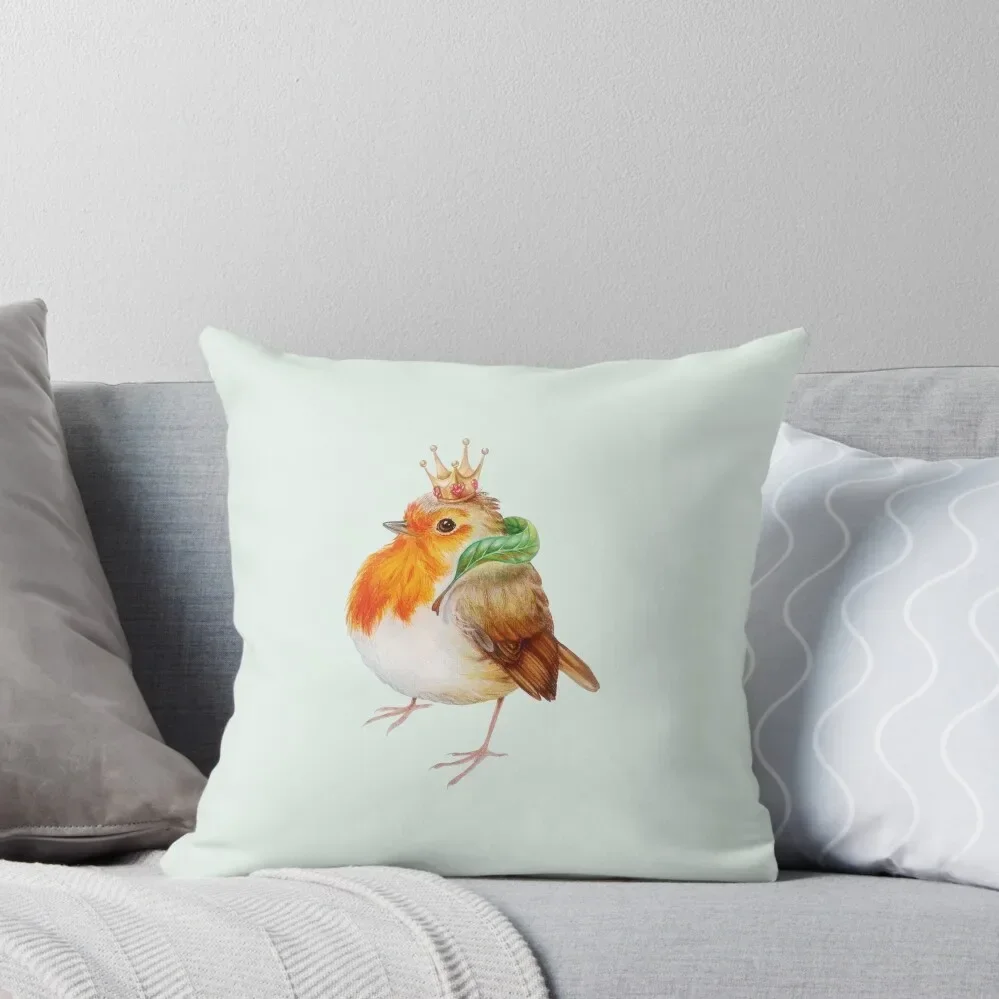 

Royal robin by Maria Tiqwah Throw Pillow pillow pillowcase bed pillows Cushions For Children christmas ornaments 2025 pillow