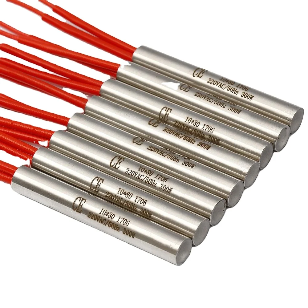 DC 12V Threaded Resistance Cartridge Heater For Plastic Processing