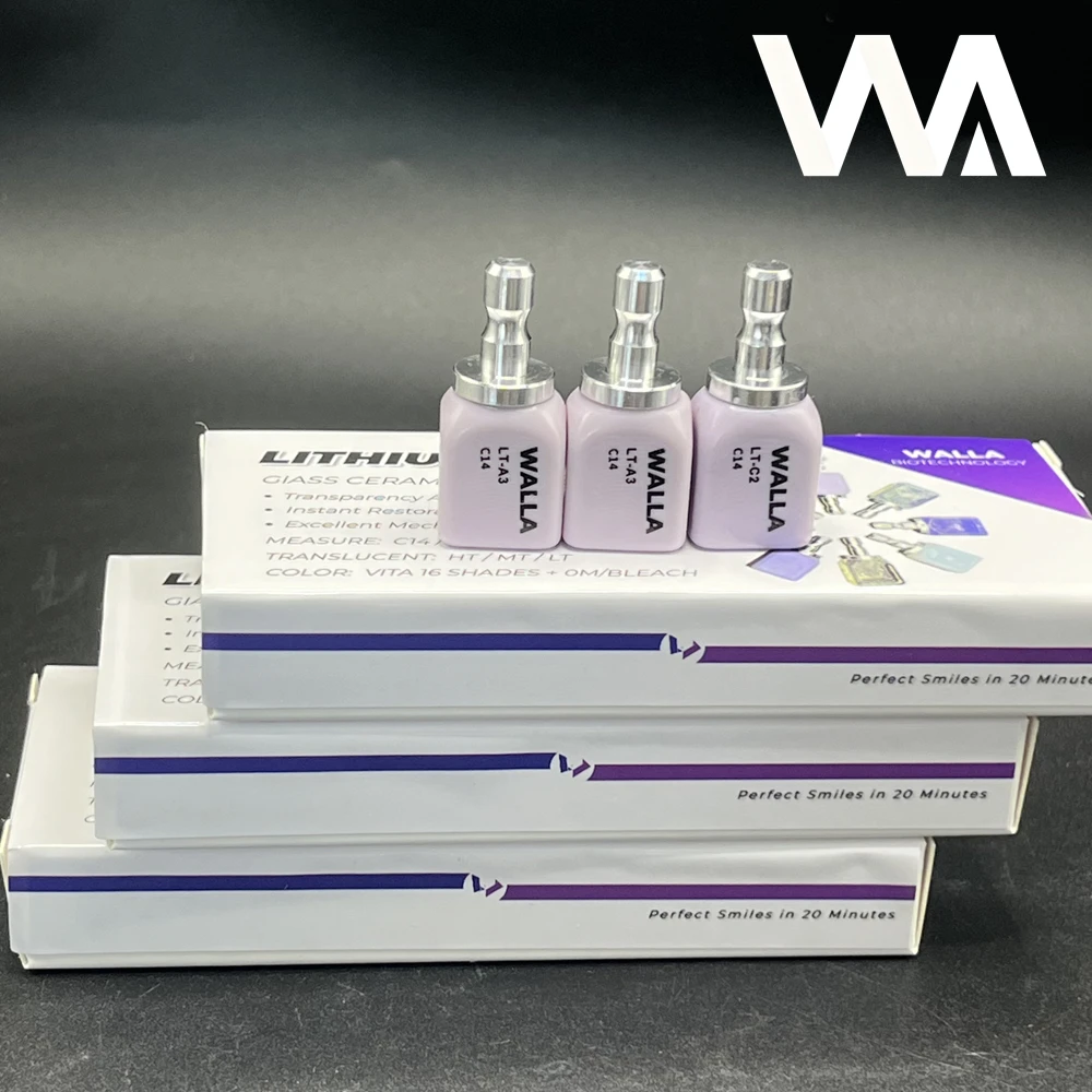 

C14 стоматологические литиевые дисиликатные блоки HT/MT/LT 5 шт./кор. высокопрочные эстетические стеклянные керамические блоки для стоматологических CAD/CAM