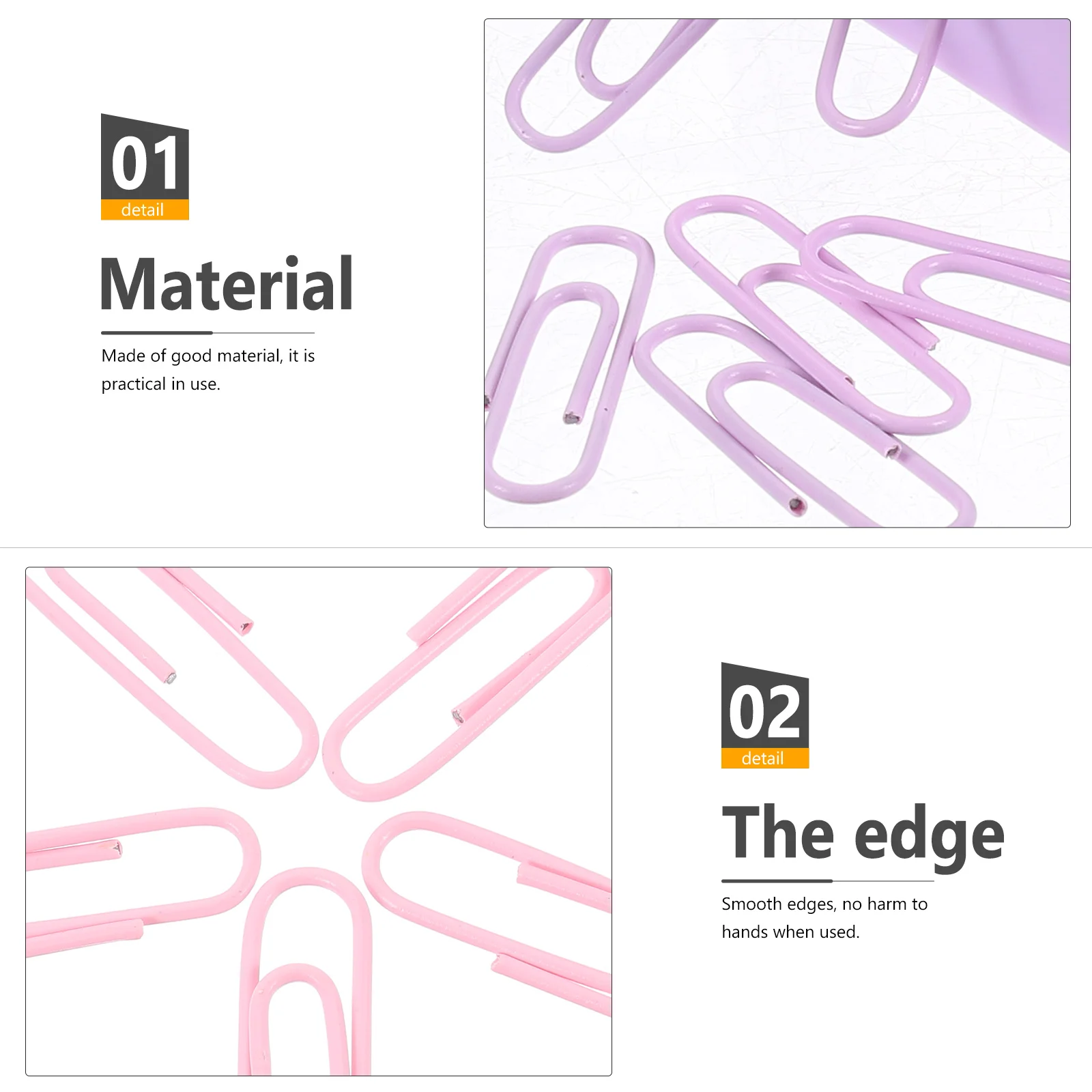 2 Pcs Square Macaron Color Magnetic Paper Clip Storage Bucket Paperclip Table Magnegtic Holder Pp Dispenser