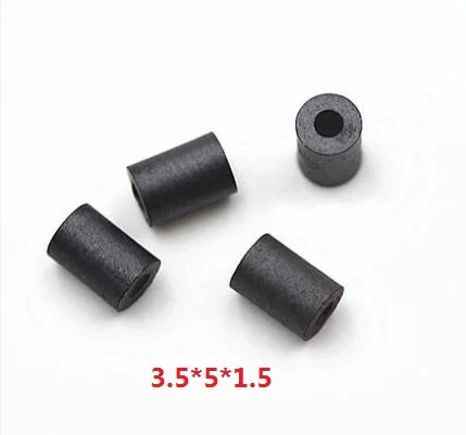 100PCS 페라이트 간섭 방지 3.5x3x1.5/3.5*5*1.5 RH3.5*9*0.8 9/6MM RH3.5x6x0.8 2.5T 3T 6홀 중공 자석 비드 인덕터