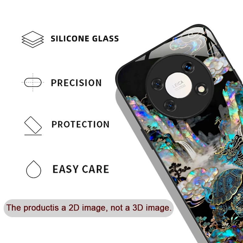 Stylish Dragon Leopard Marble Texture Tempered Glass Phone Case for Xiaomi 15 Pro+ 14 Ultra 14T 13T 12 11 Lite 10T 11T PRO Cover - view 2