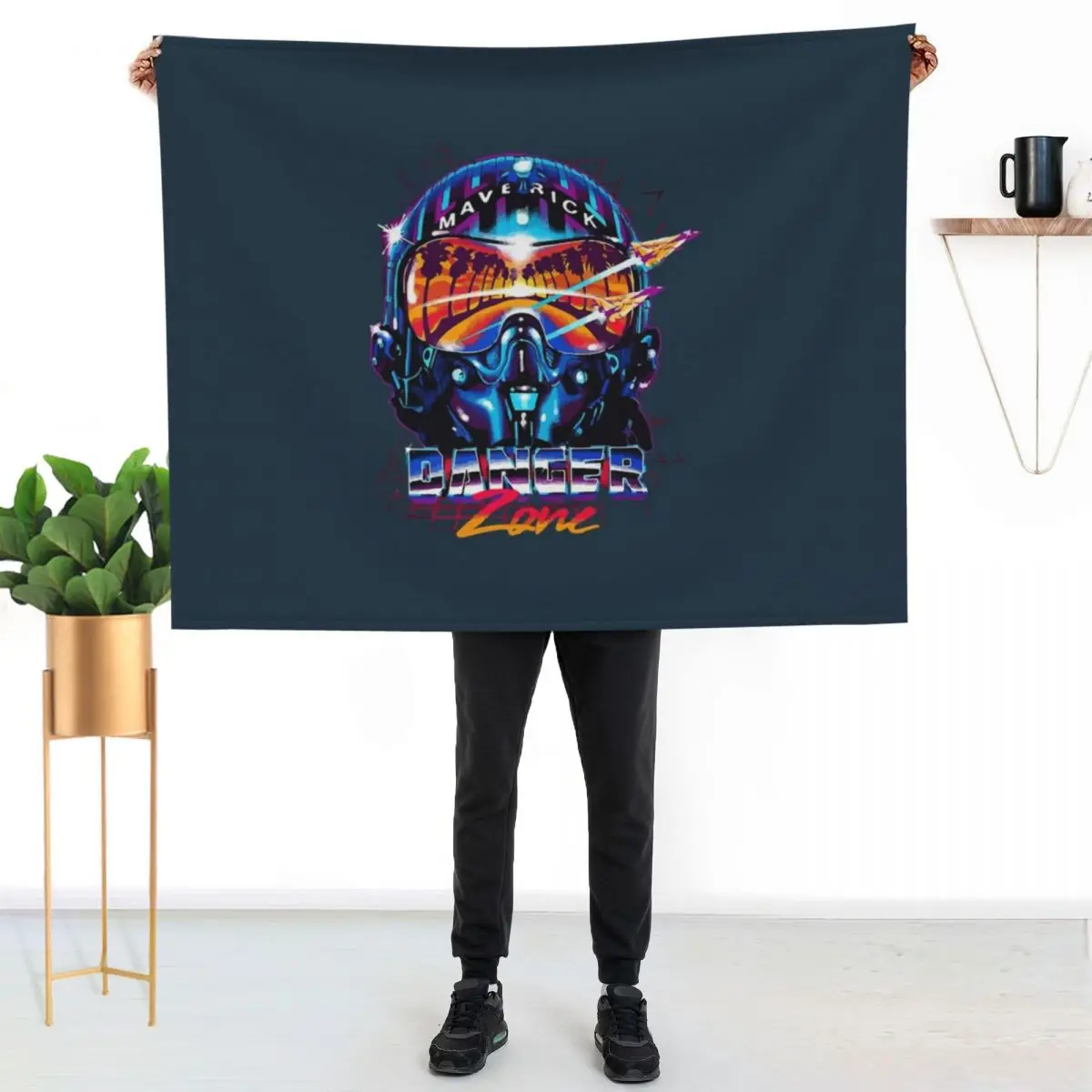 Maverick Danger Zone Throw Blanket Personalized Gift Camping Decorative Throw Baby Soft Plush Plaid Sleeping Bag Blankets