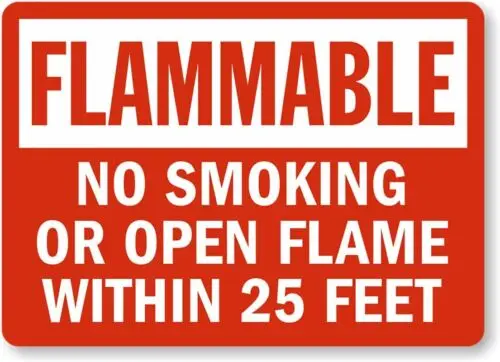 25 Feet Flammable Aluminum Weatherproof 12