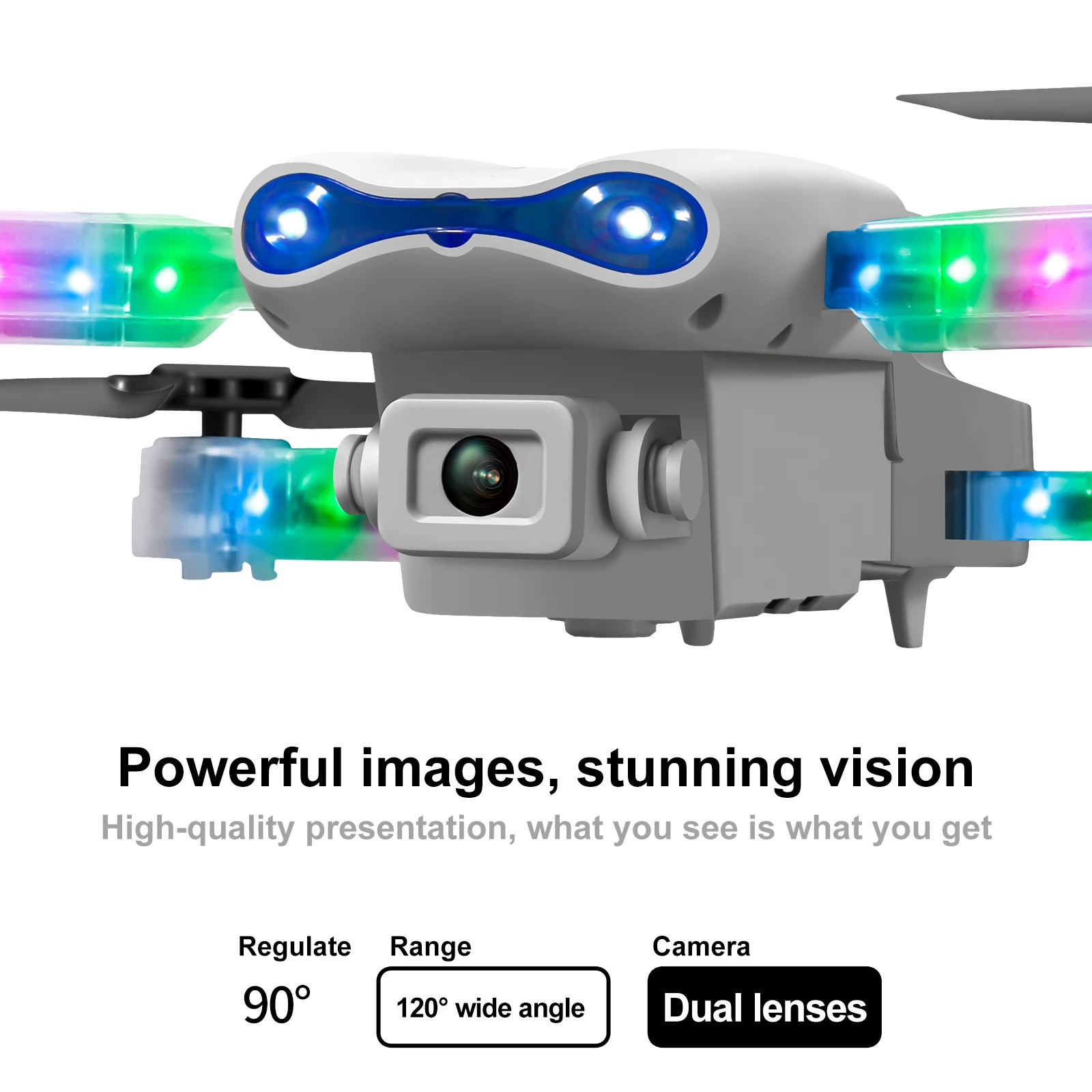 2025 Nowy quadcopter RC E88 E99 Pro Max z pilotem ekranowym |   Optyczne pozycjonowanie przepływu |   Prezenty dla chłopców z podświetlanym ramieniem LED