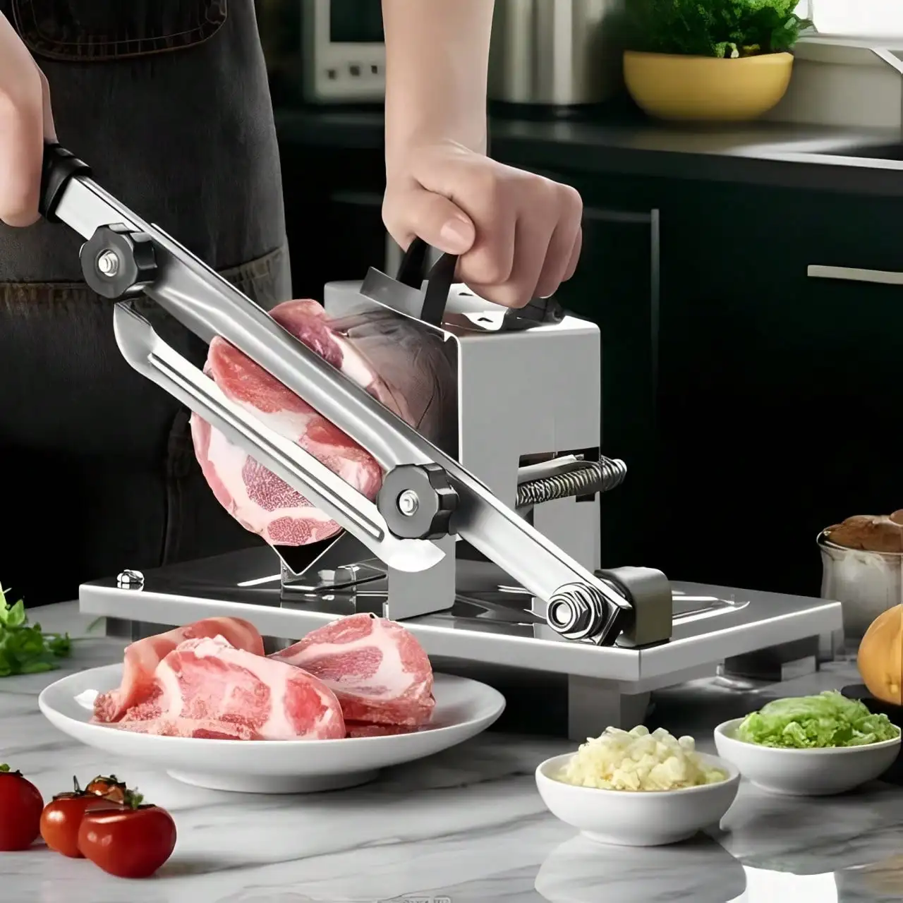 Adjustable Stainless Steel Meat and Vegetable Slicer