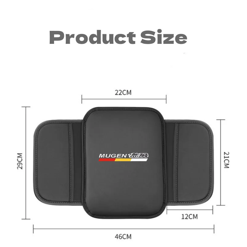 For Honda Mugen Power Civic Type R Accord CRV Hrv Car Armrest Pad Car Elbow Pad Car Center Console Armrest Box Auto Accessories view 3