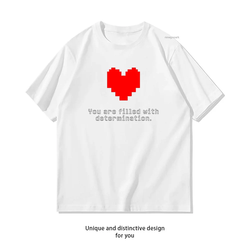Undertale III you are filled with determination Essential T-Shirt woman man summer cotton graphic t shirts camisetas tops tee