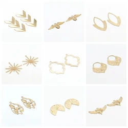 Raw Hammered Brass Charms,Geometry connector,Findings Accessories For Diy Earrings Necklace Bracelet DIY Making,Jewelry Supplies