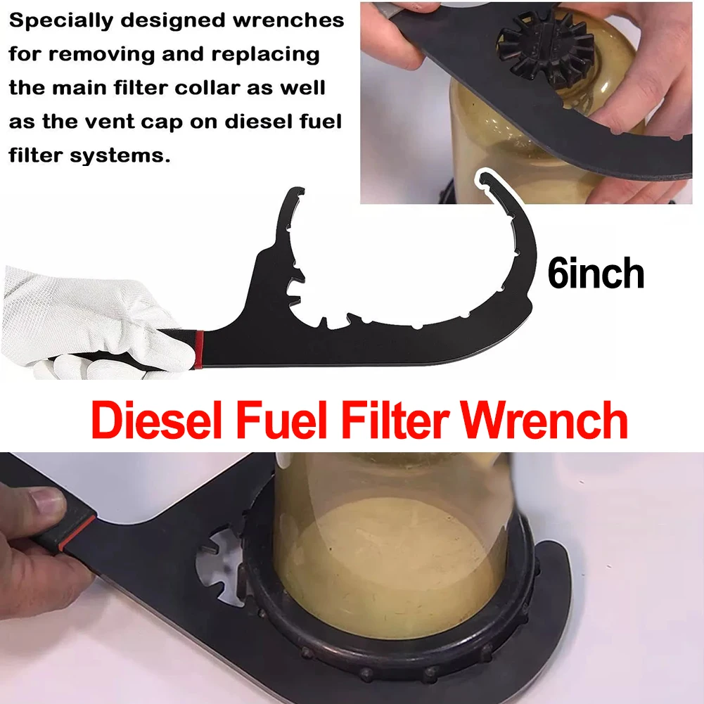 Car Oil Filter Wrenches 61110 Diesel Fuel Filter Wrench For Davco 6inch Water Filter Wrench Removal Tool Car Repair Tools Parts