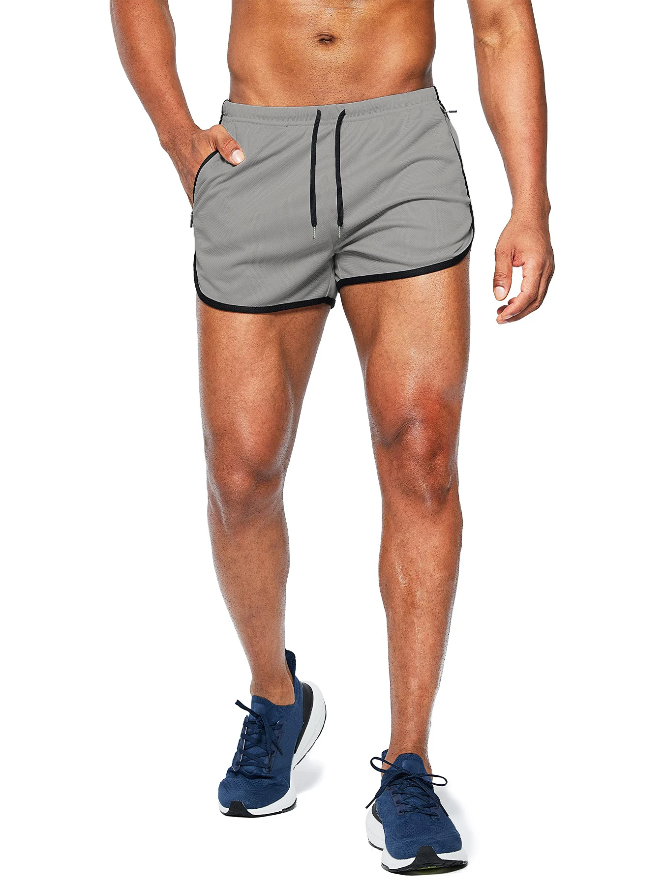 Neue Herren-Strandshorts, Laufshorts, 3-Zoll Schnelltrocknende Fitness-Laufshorts, Modische Fitness-Shorts – Detail 13