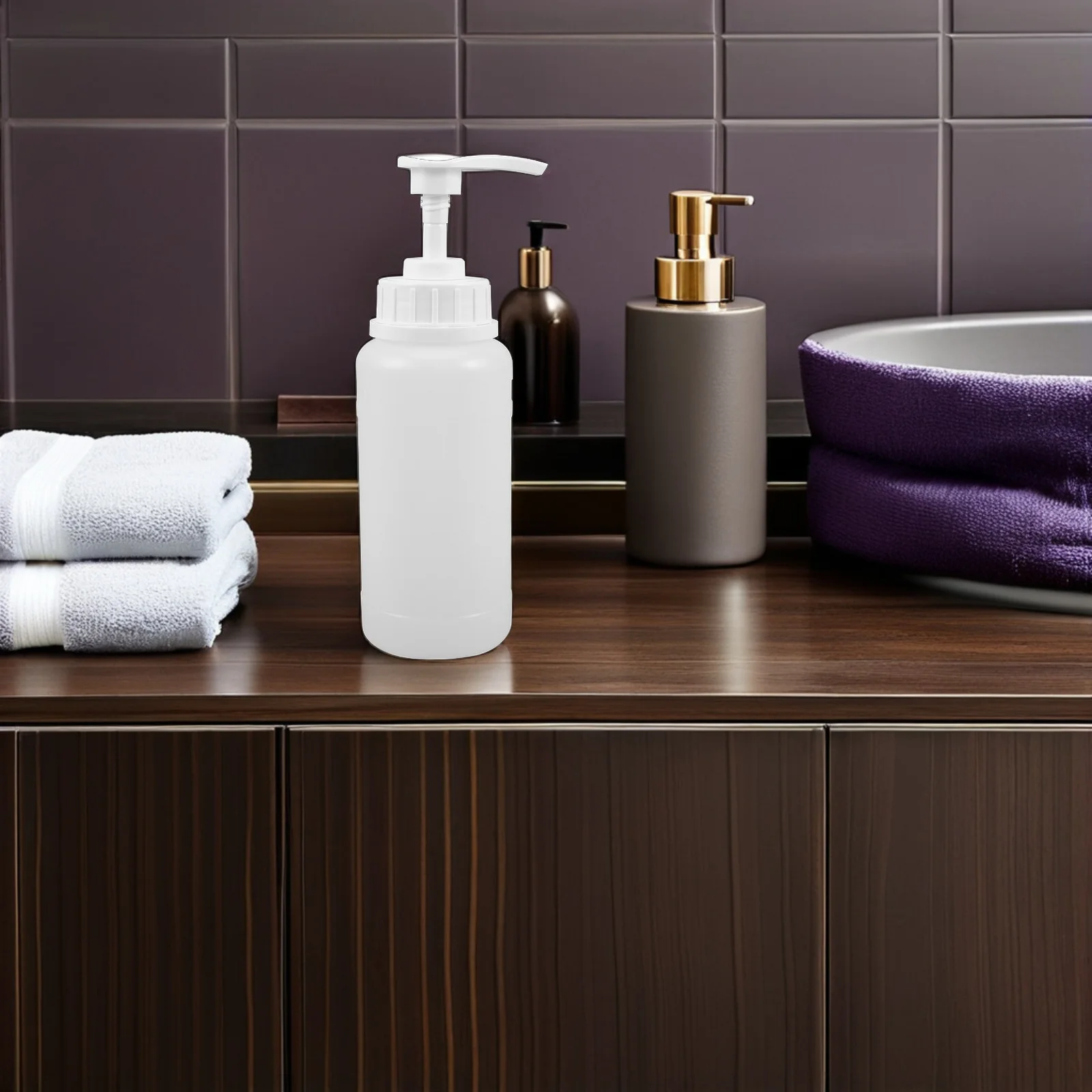 Dispensador de bomba de loción de 300Ml, botella de plástico para jabón líquido, champú, baño rellenable, contenedor a prueba de fugas, 6 uds.