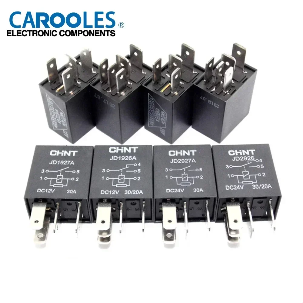 10pcs Automotive Relay JD1926 JD1927A JD2927A JD2926 12V/24V 4-pin 5-pin Oil Pump Light Fog Lamp Relay