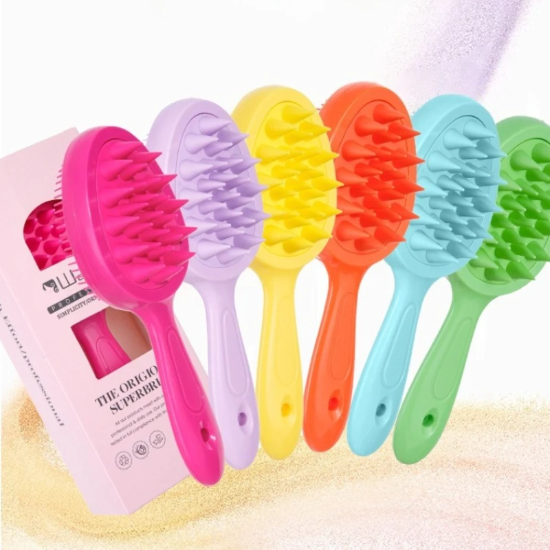 

Double Sided Hair Washing Brush Simple Household Bathroom High-end Feel Portable Hair Comb Creative Shower Dual-use Massage Comb