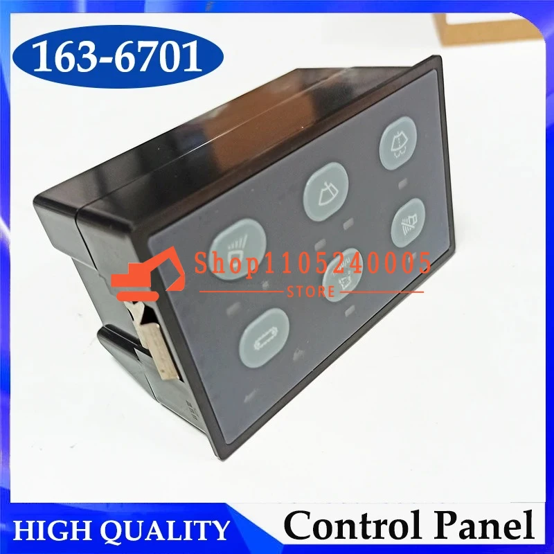 163-6701 E320C E312C Excavator Head Lamp Wiper Controller 1636701 Wiper Control Panel